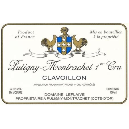 Puligny Montrachet Er Cru Clavoillon Domaine Leflaive Prix