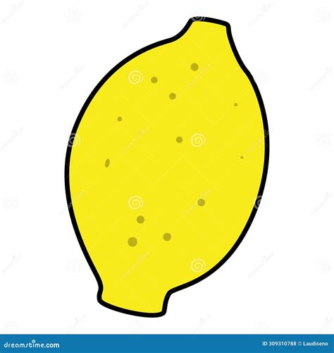 Colored Lemon Fruit Icon Vector Stock Vector Illustration Of Flat Design 309310788