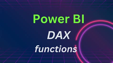 Power Bi Dax Functions Logical Text Date Time Live Class Recordings Youtube