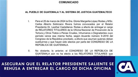 Relatores salientes envían una carta al Congreso de la República YouTube