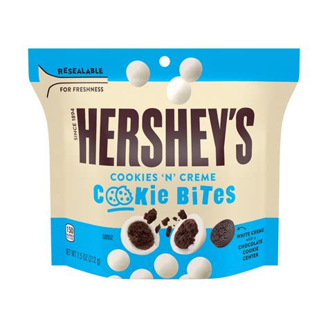 HERSHEY'S Cookies ‘N’ Creme Cookie Bites, 7.5 oz bag