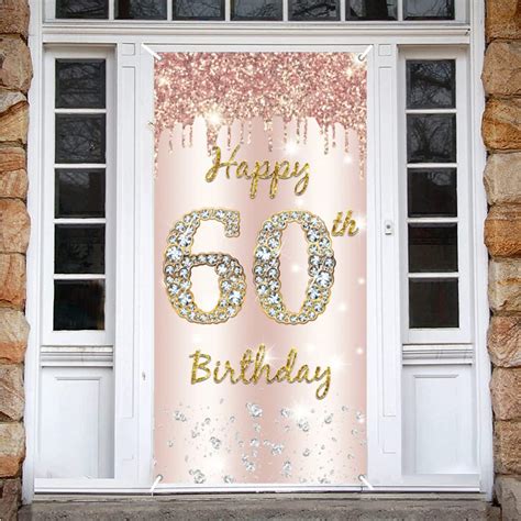 Buy 60th Birthday Decoration For Women Happy 60th Birthday Backdrop