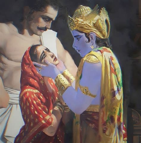 Lord Krishna & Draupadi | Sejarah, Krishna, Sanat