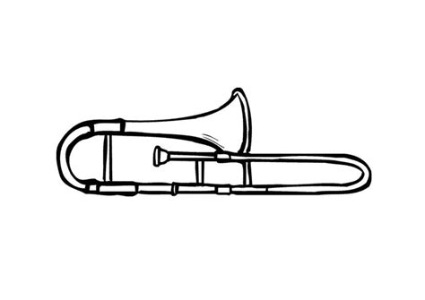 Trombone Drawing Image At Joel Gaylor Blog