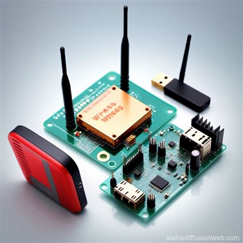 Wireless Communication System Image | Stable Diffusion Online