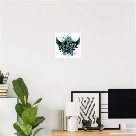 Warrior 16 Ovarian Cancer Poster Zazzle