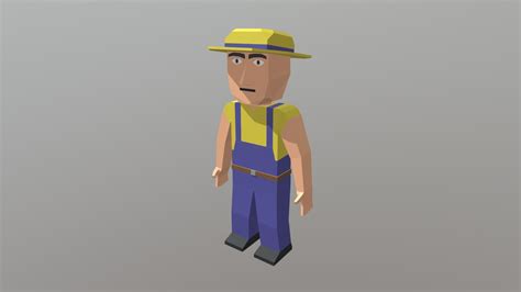 Farmer Low Poly Download Free 3d Model By Katu Katugamer 2d91373