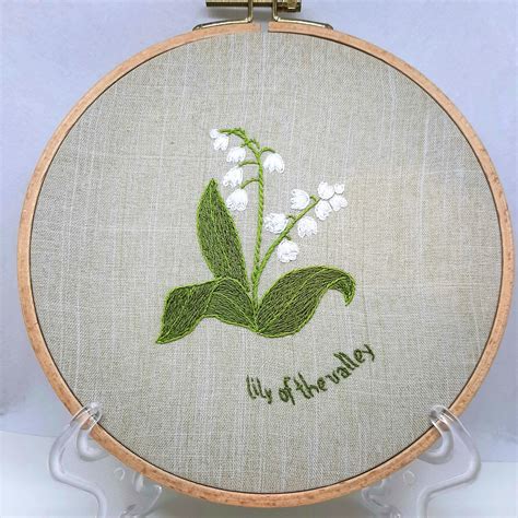 Embroidery Pattern Lily Of The Valley Embroidery Shops