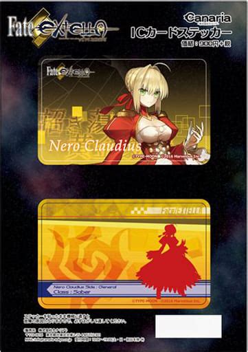 駿河屋 セイバーネロ・クラウディウス Icカードステッカーセット2枚組 「fateextella」（シール・ステッカー）