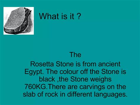 The Rosetta Stoneby Maggie Ppt