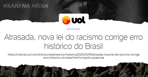 Lula Sanciona Lei Que Amplia E Fortalece O Combate Ao Racismo Sintect Sp