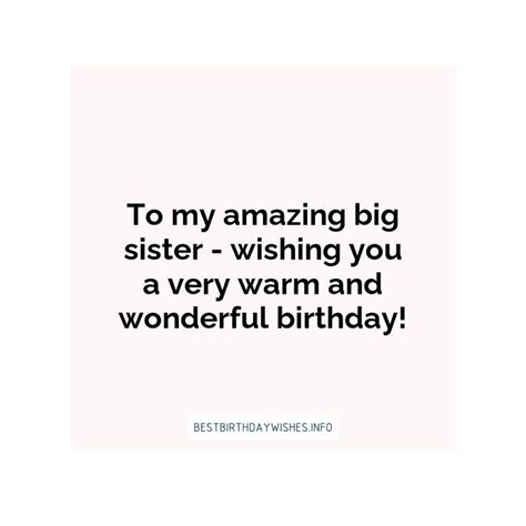 Warm And Loving Birthday Wishes For Your Elder Sister In