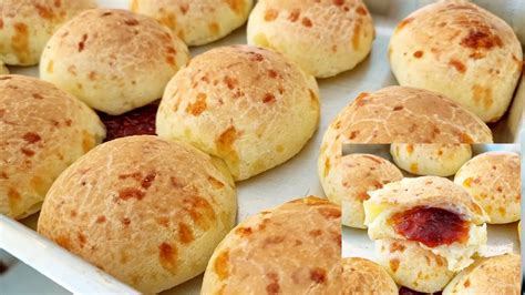 PÃO DE QUEIJO RECHEADO GOIABADA YouTube