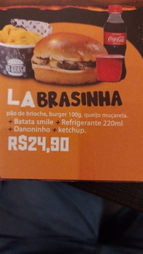 Carta Del Restaurante La Brasa Burger Ecoville Curitiba