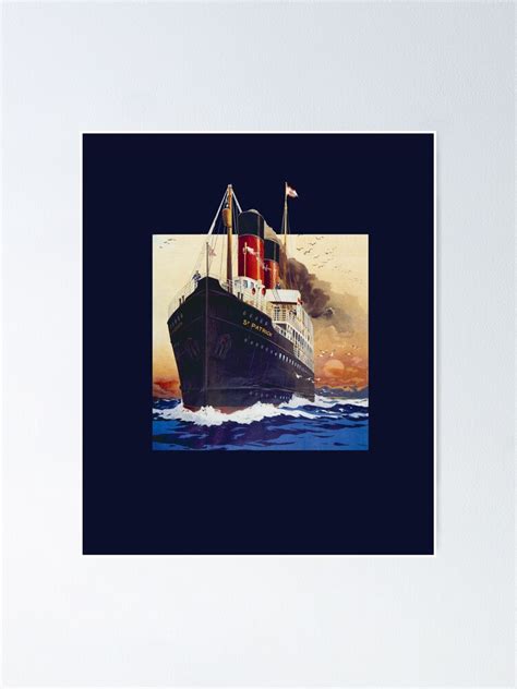 Poster Retro Ship Vintage Cruise Vessel Poster By Joseluizleite