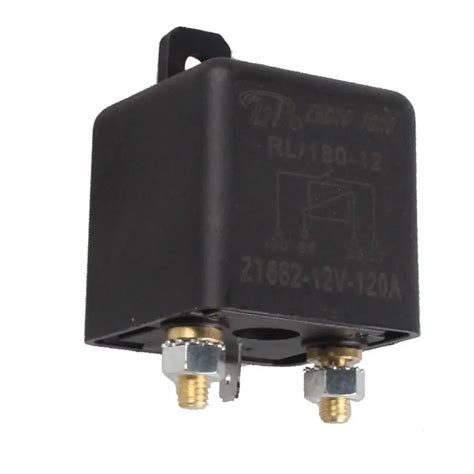 EE Support Black 12V 120A Heavy Duty Split Charge ON OFF Relay Car