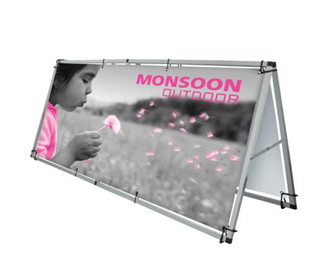 Horizontal A Frame Outdoor Banner Stand Outdoor Sign Displays