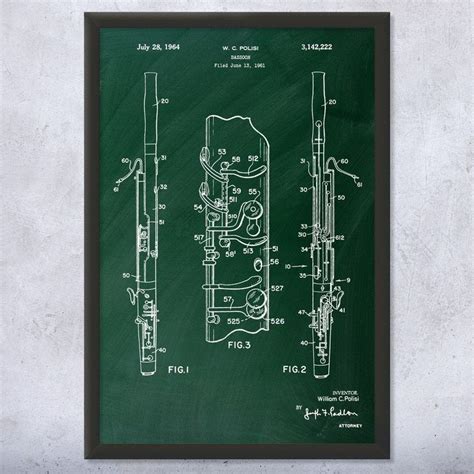 Framed Bassoon Wall Art Print Bassoon Player T Orchestra Etsy Art Print Ts Wall Art