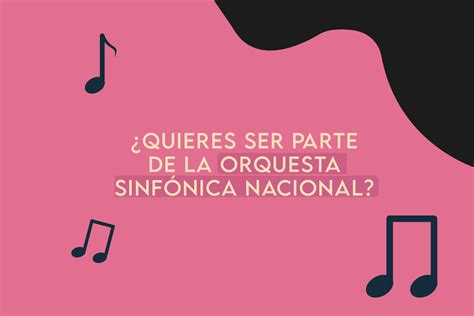 Querés ser parte de la Orquesta Sinfónica Nacional Este es el proceso