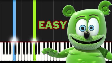 The Gummy Bear Song EASY Piano Tutorial YouTube