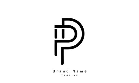 Premium Vector Letter Pp Monogram Logo Trendy And Minimalist Letter