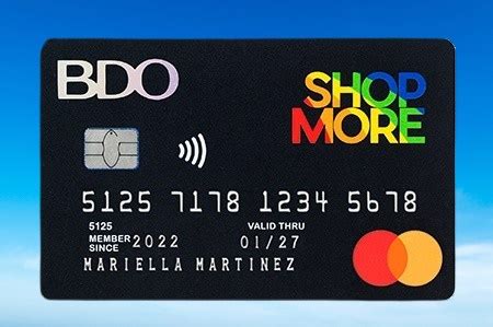 BDO ShopMore Credit Card Features Requirements For This Mastercard