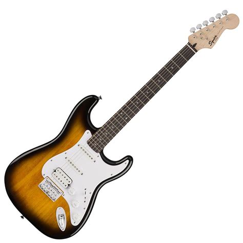 Squier Bullet Strat With Tremolo HSS Brown Sunburst Rich Tone Music