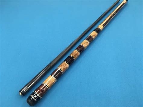 LONGONI POOL CUE MEDITERRANEO OCTAGONAL BUTT WITH LUNA NERA SHAFT