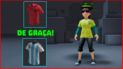 Como Pegar De Gra A Camisa Do Brasil E Outras Sele Es No Roblox