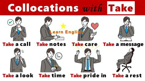 Collocations With TAKE In English YouTube