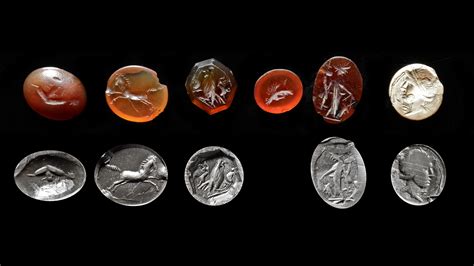 A LOT OF SIX ROMAN INTAGLIOS 1ST 3RD CENTURY AD