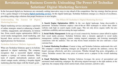 Ppt Revolutionizing Business Growth Unleashing The Power Of Technikar