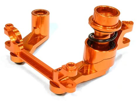 Integy RC Toy Model Hop Ups C26060ORANGE Billet Machined Steering Bell