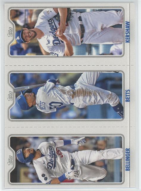 2022 Topps Opening Day Triple Play Tpc 3 A Cody Bellingerb Mookie