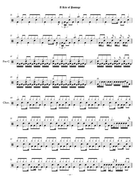 A Rite Of Passage By Dream Theater Drum Set Digital Sheet Music Sheet Music Plus