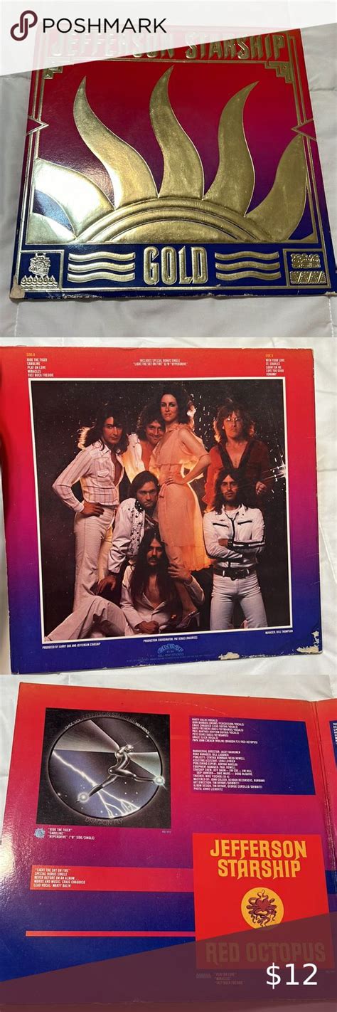 Jefferson Starship Gold Vinyl Lp Gatefold Record Album Vinyl