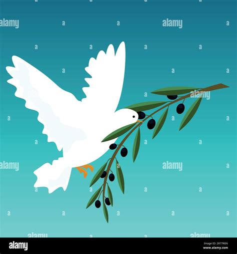 Vector Illustration Of A White Dove Stock Vector Image And Art Alamy