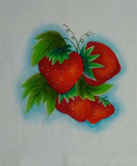 Pintura Em Tecido Morangos Watermelon Fruit Strawberry