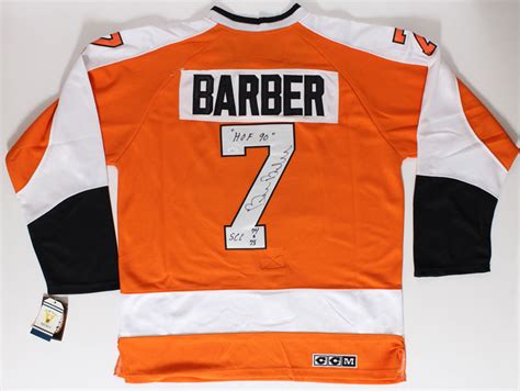 Bill Barber Philadelphia Flyers Autographed Hockey Jersey