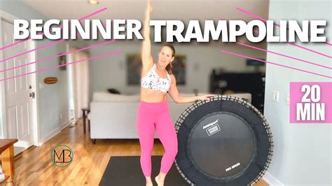 25 MIN Beginner Trampoline Workout | Rebounder Cardio | Trampoline ...