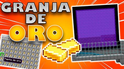 Como Hacer Una Granja De Oro En Minecraft Bedrock Facil Y