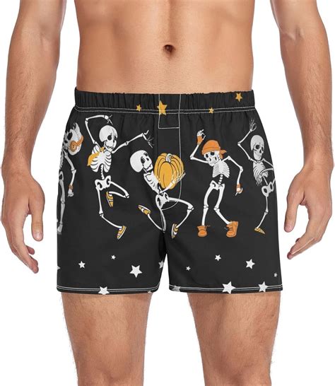 Hyjoy Cute Skull Pumpkin Star Underwear Man Men S Boxer Briefs Soft