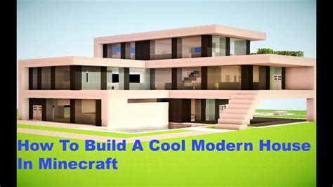 How To Build A Cool Modern House In Minecraft Youtube