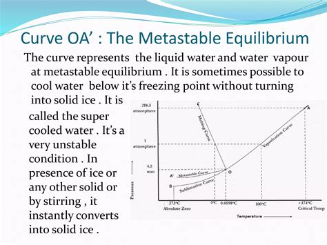 Phase diagram of a one component system ( water system ) | PPTX