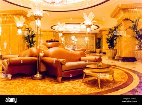 Foyer Lobby Of The Emirates Palace Hotel Abu Dhabi Stock Photo Alamy