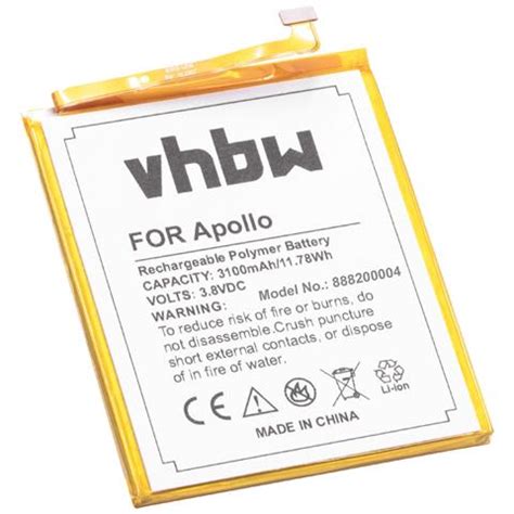 Vhbw Li Poly Batteria Mah V Per Cellulari E Smartphone