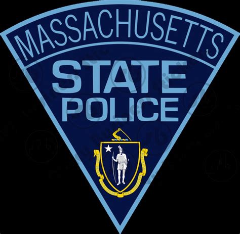 Massachusetts State Police Patch Sticker Etsy