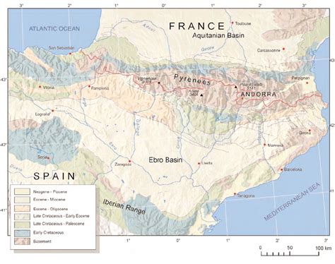 Les Pyrenees Map