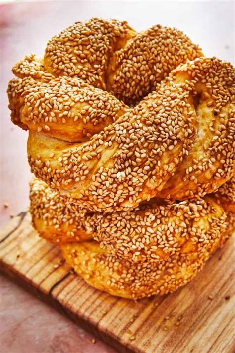 Simit Turkish Sesame Bread The Mediterranean Dish