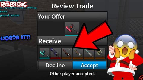 This Guy Offers On My Champion Axe I He Puts Champion Axe Ii And More Roblox Assassin Trades